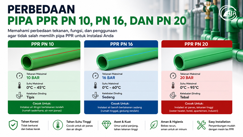 PPR PN10, PN16, PN20
